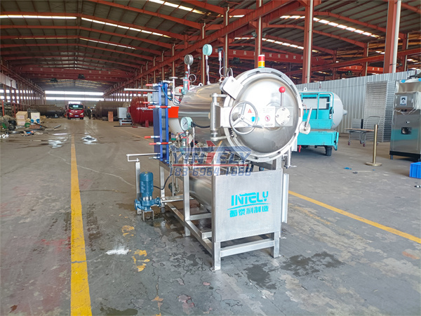 定制小型袋裝食品噴淋殺菌鍋 plc全自動控制